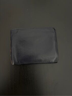 Perry Ellis Men's Dark blue Bifold Wallet Logo Accent ID Window